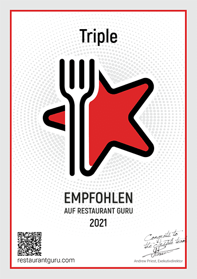 Empfohlen auf Restaurant Guru 2021